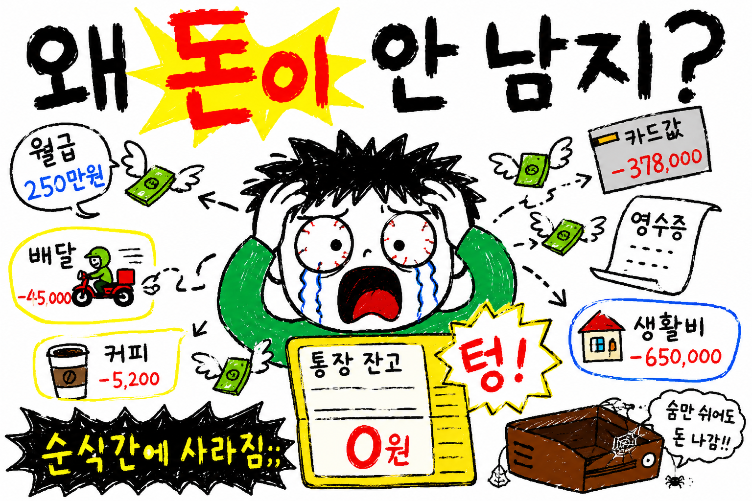 월급이 들어와도 항상 돈이 부족한 이유, 소비보다 무서운 흐름